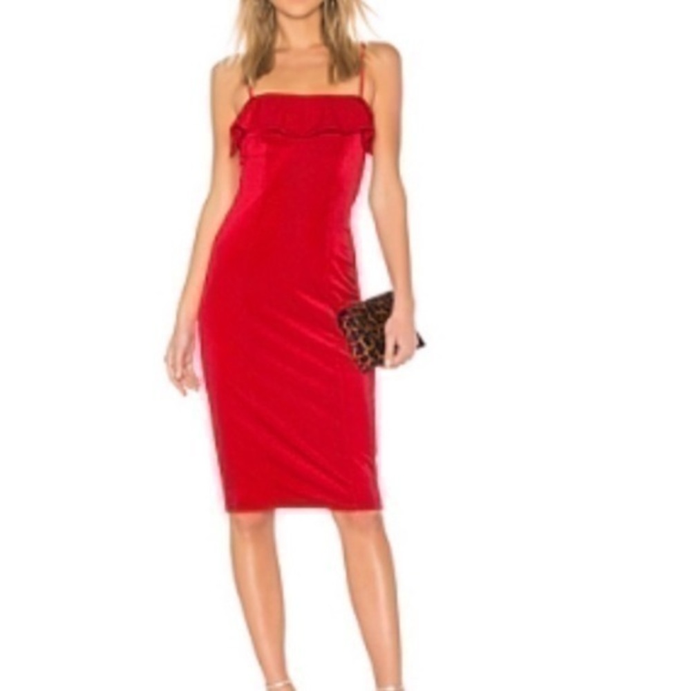 Revolve NBD Velvet MIDI Dress